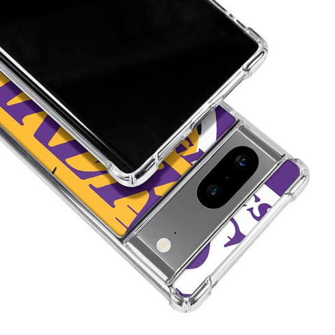 NBA Los Angeles Lakers Large Logo Google Pixel 7a Clear Case